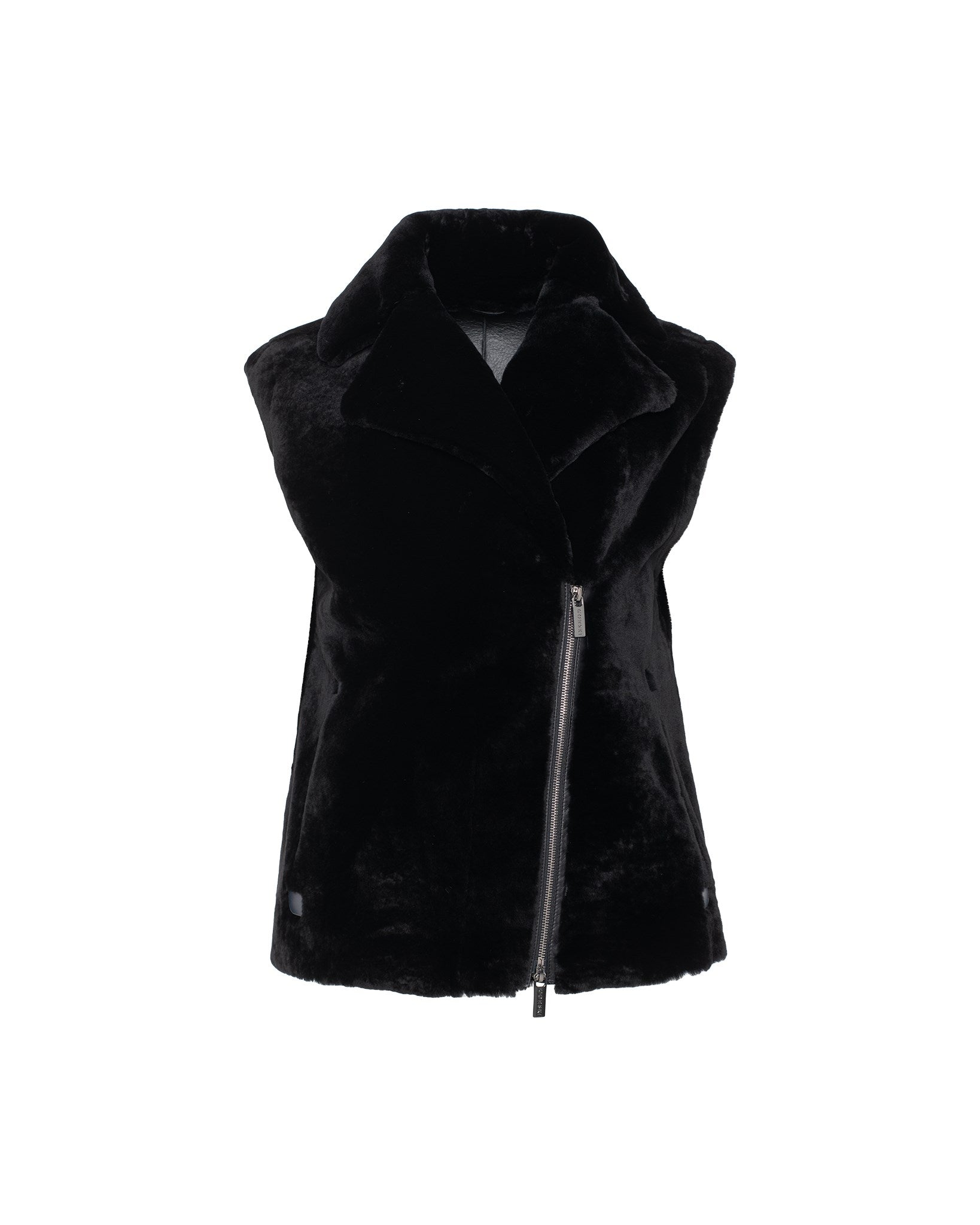 SHEARLING LAMB ZIP VEST