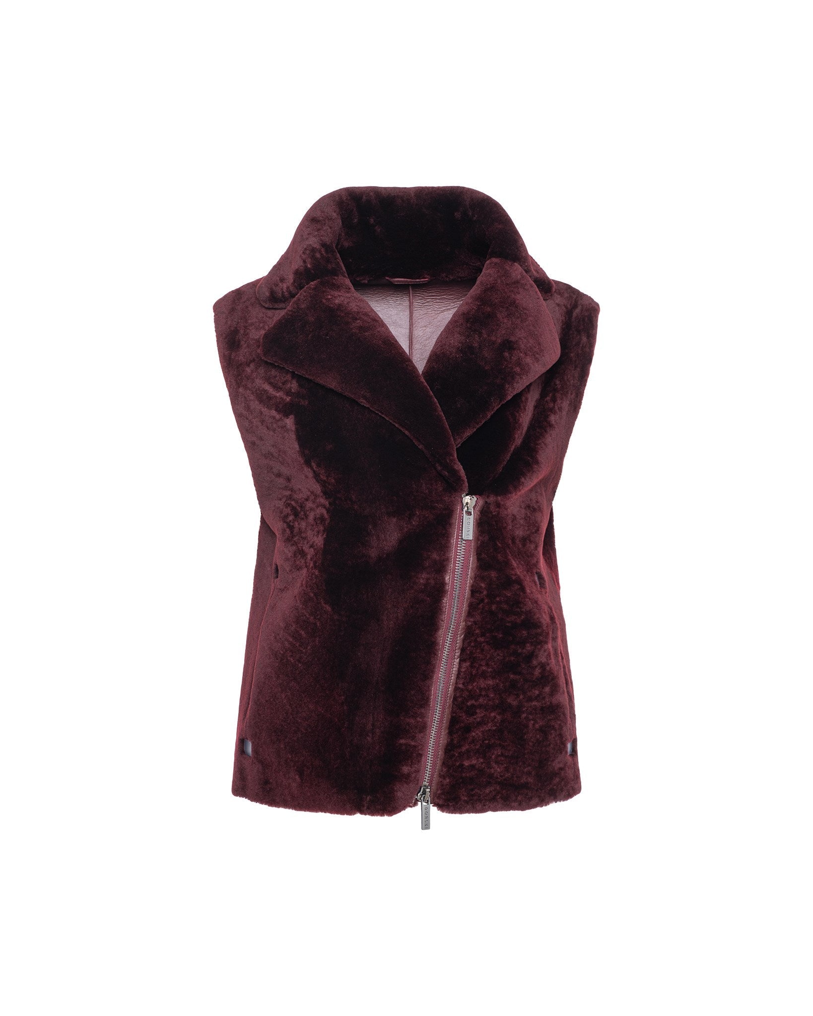 SHEARLING LAMB ZIP VEST